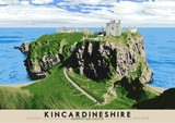 Kincardineshire: Dunnottar Castle – poster - natural - Indy Prints by Stewart Bremner
