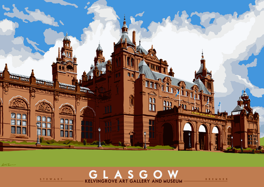 Glasgow: Kelvingrove Art Gallery and Museum – giclée print - natural - Indy Prints by Stewart Bremner
