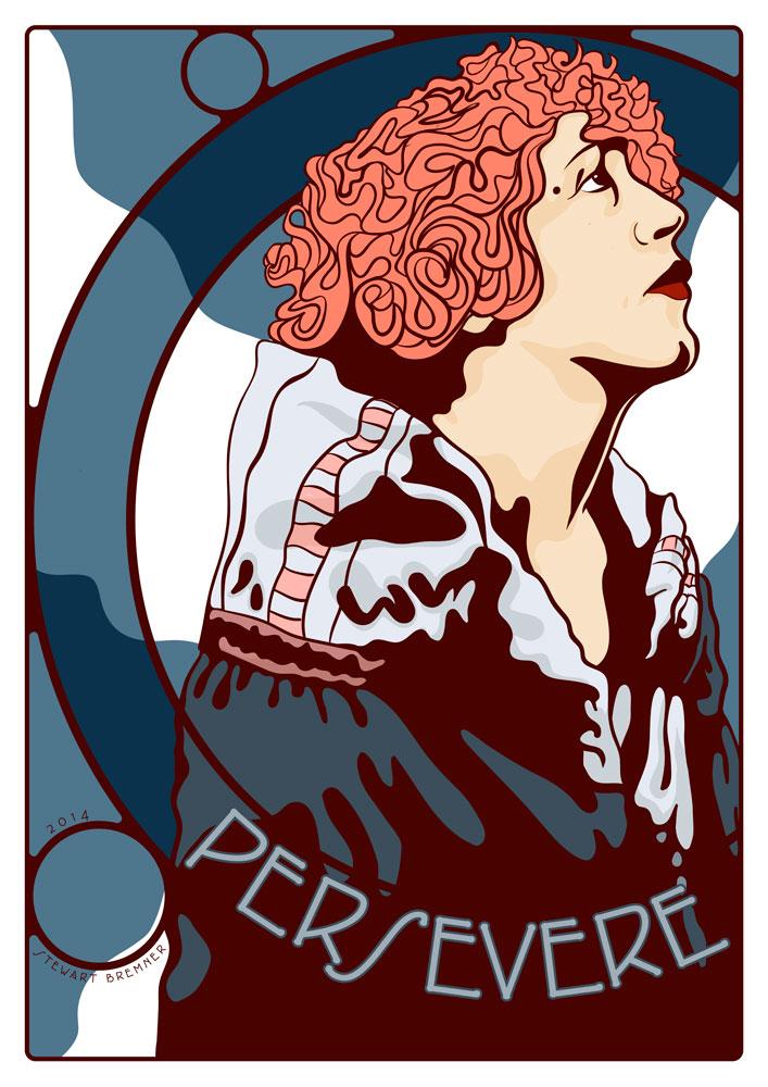 Persevere – poster - Indy Prints by Stewart Bremner