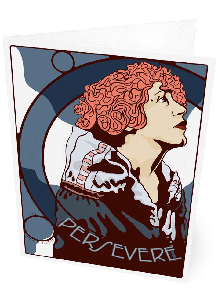 Persevere – card - Indy Prints by Stewart Bremner