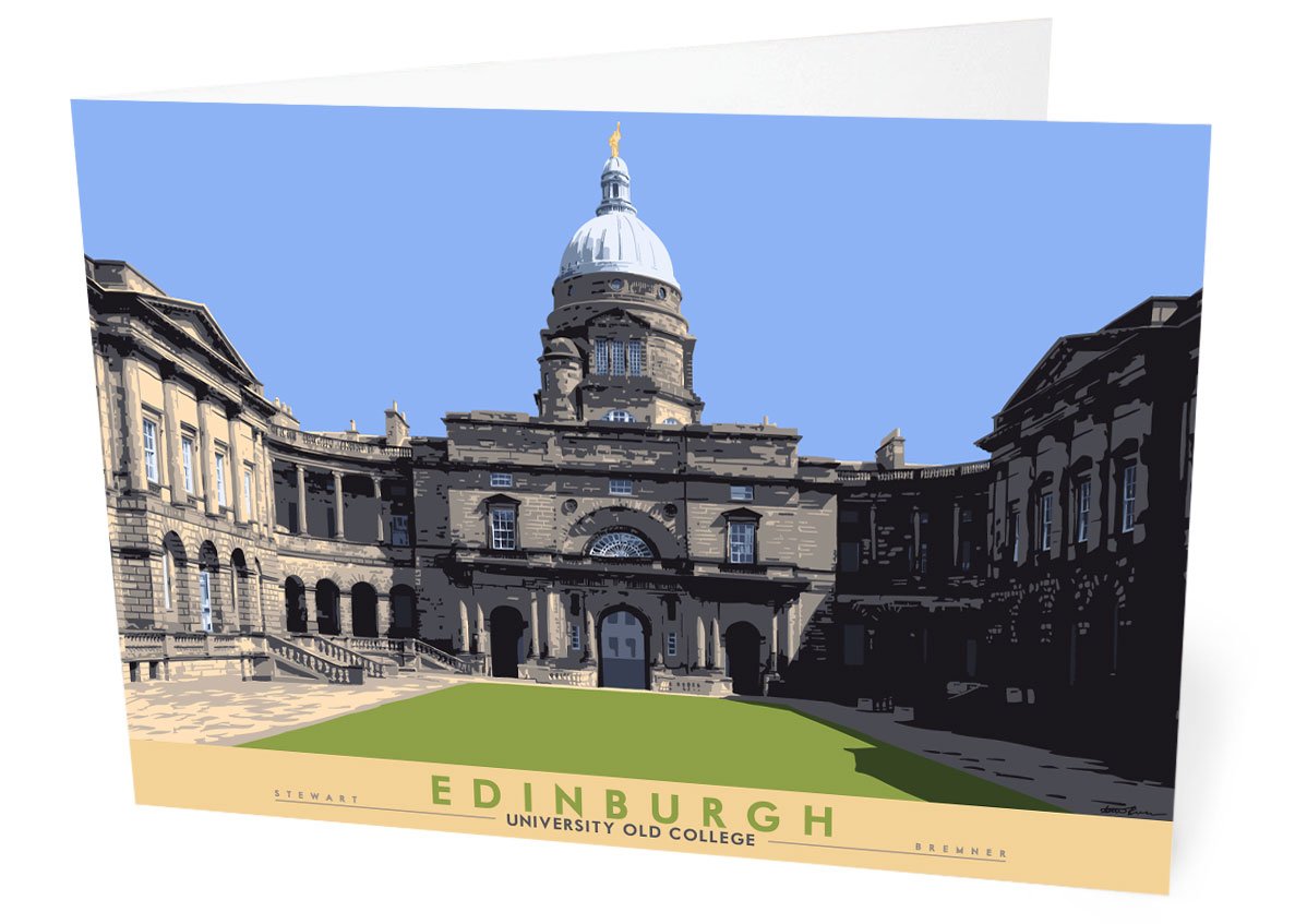 Edinburgh: University Old College – card - natural - Indy Prints by Stewart Bremner