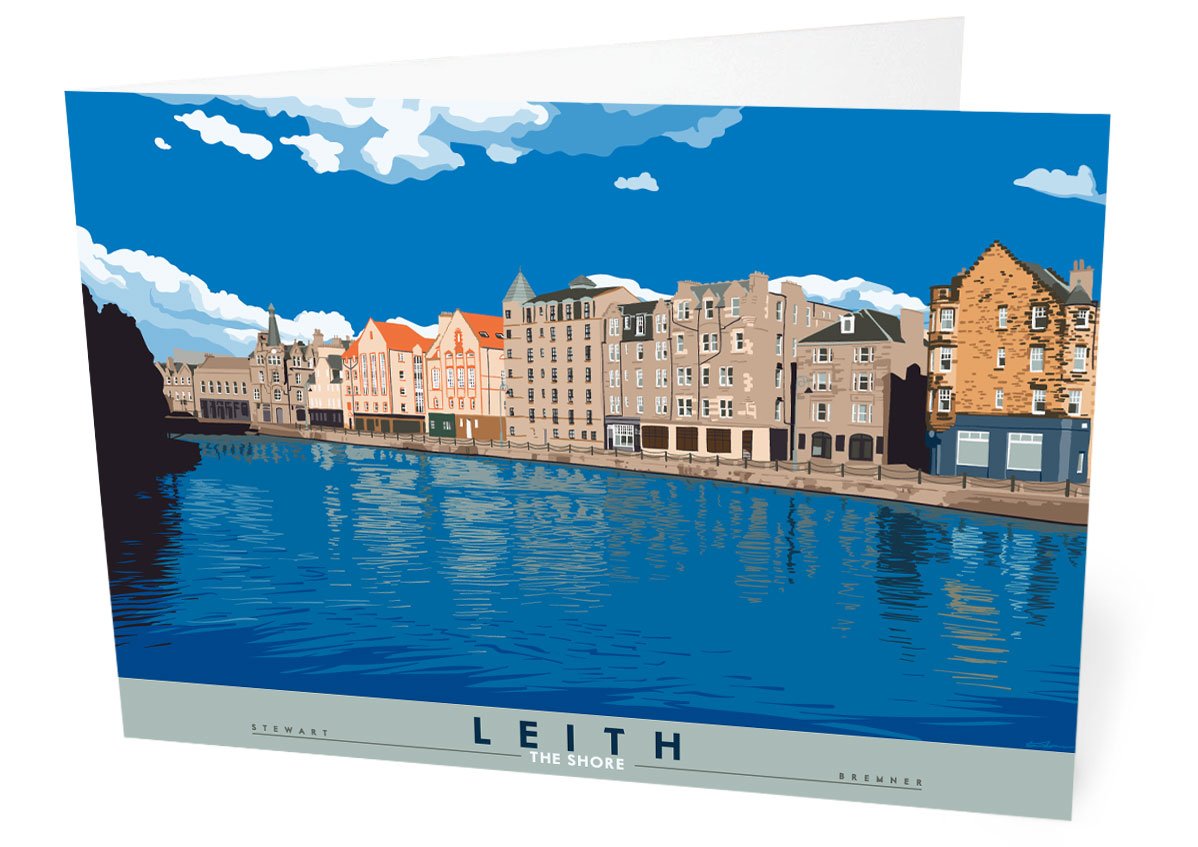 Leith: The Shore – card - natural - Indy Prints by Stewart Bremner