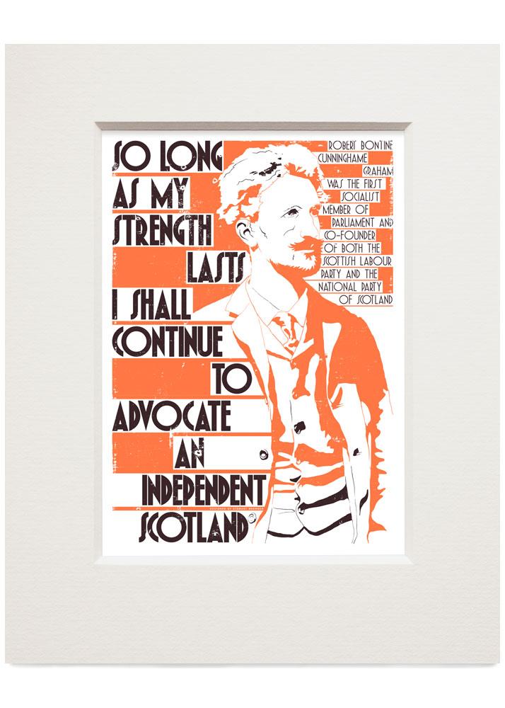 So long as my strength lasts – small mounted print - Indy Prints by Stewart Bremner