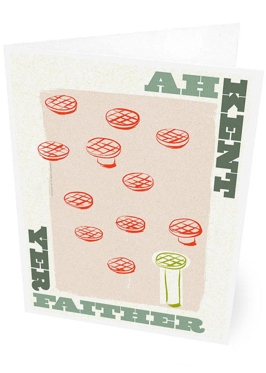 Ah kent yer faither – card - beige - Indy Prints by Stewart Bremner