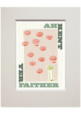 Ah kent yer faither – small mounted print - beige - Indy Prints by Stewart Bremner