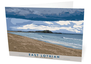 East Lothian: Fidra From Broad Sands – card