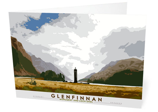 Glenfinnan: Monument and Loch Shiel – card - natural - Indy Prints by Stewart Bremner