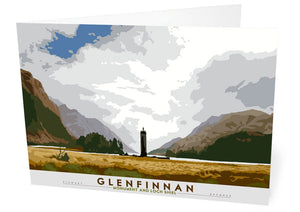 Glenfinnan: Monument and Loch Shiel – card