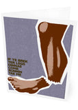 If ye brek yer legs dinnae come runnin tae me – card - violet - Indy Prints by Stewart Bremner