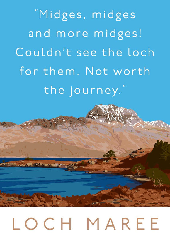 The many midges of Loch Maree – poster