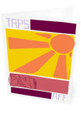 Taps aff – card - yellow - Indy Prints by Stewart Bremner