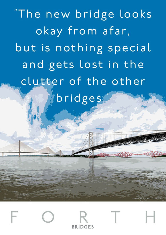 The Queensferry Crossing is nothing special – giclée print