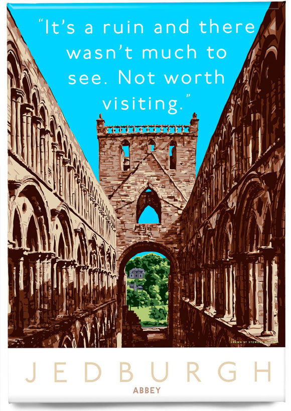 There’s not much to see at Jedburgh Abbey – magnet