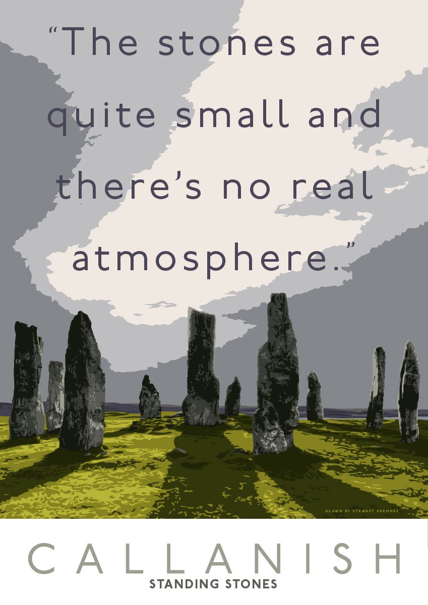 The Callanish Stones have no atmosphere – poster