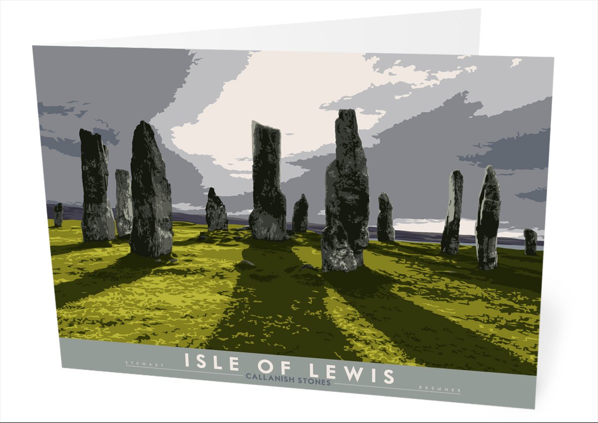 Isle of Lewis: Callanish Stones – card - natural - Indy Prints by Stewart Bremner