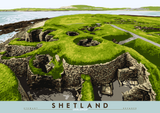 Shetland: Jarlshof – poster - natural - Indy Prints by Stewart Bremner