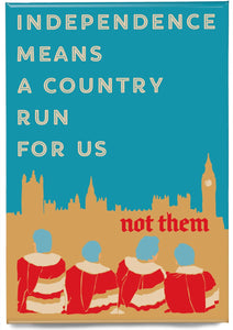 A country for us – magnet - Indy Prints by Stewart Bremner