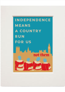 A country for us – small mounted print - Indy Prints by Stewart Bremner