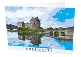 Ross-shire: Eilean Donan Castle – card - natural - Indy Prints by Stewart Bremner