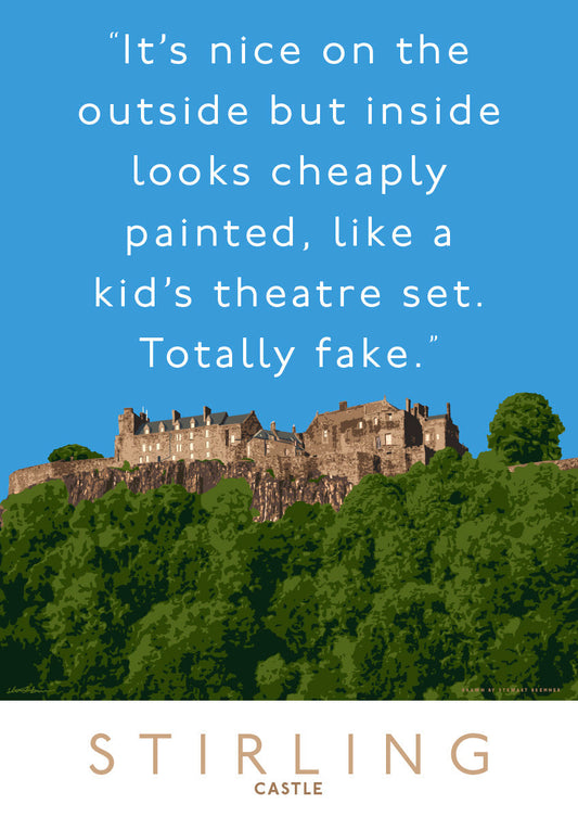 Stirling Castle looks cheap – giclée print