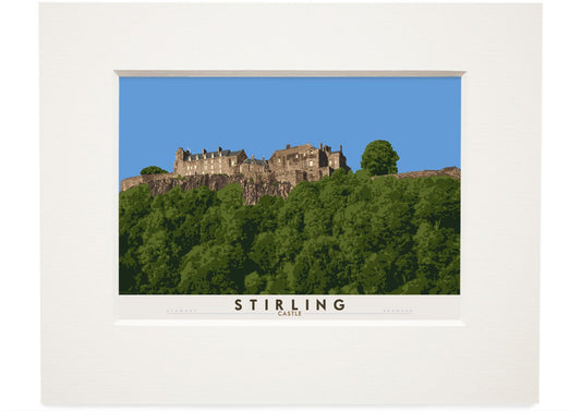 Stirling: Castle – small mounted print - natural - Indy Prints by Stewart Bremner