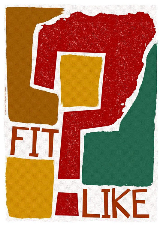 Fit like? – giclée print - red - Indy Prints by Stewart Bremner