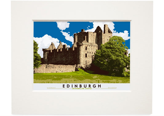 Edinburgh: Craigmillar Castle – small mounted print - natural - Indy Prints by Stewart Bremner