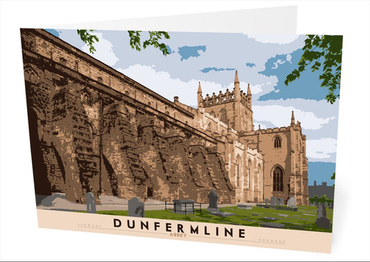 Dunfermline: Abbey – card - natural - Indy Prints by Stewart Bremner
