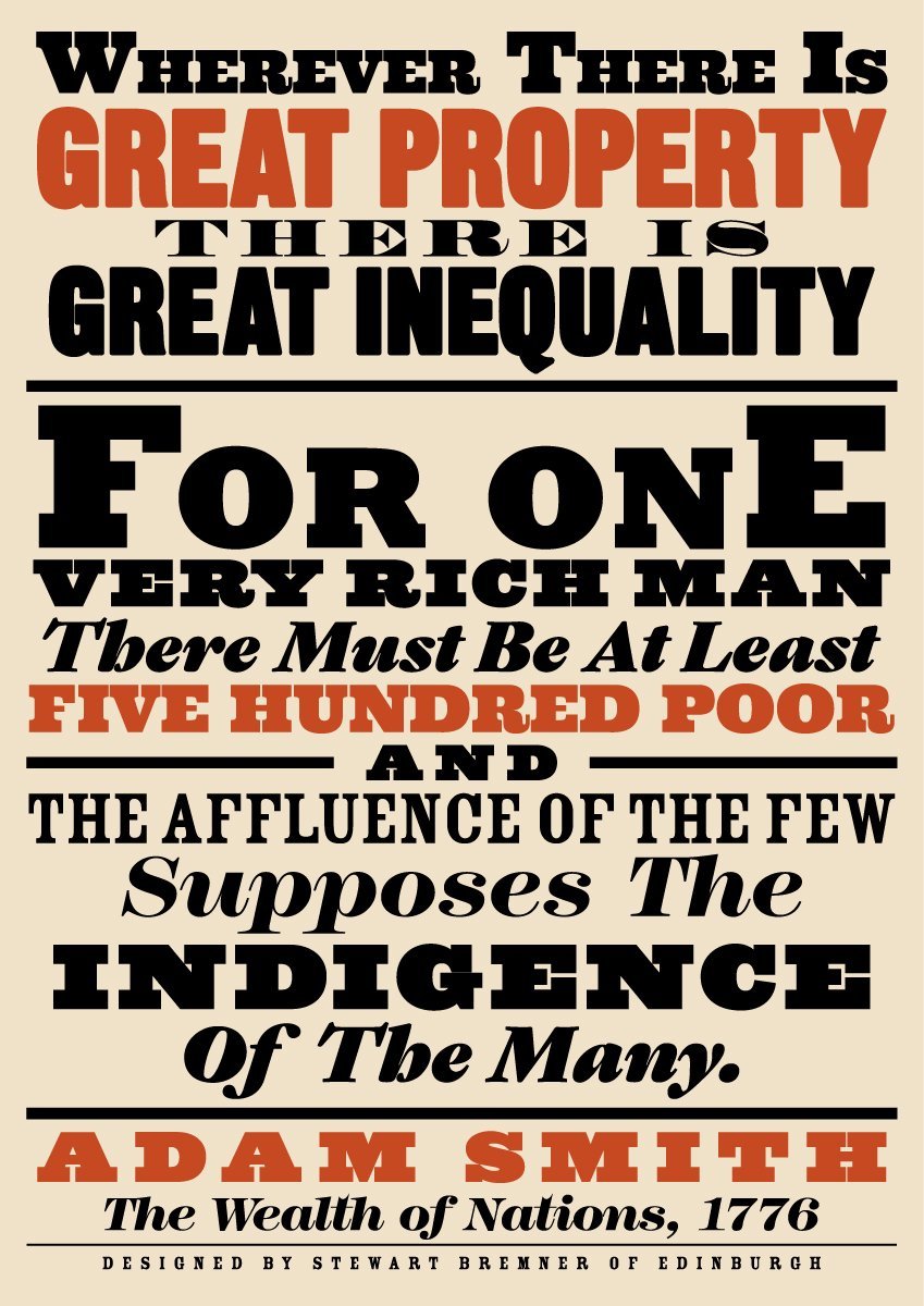 Great property and great inequality – giclée print - Indy Prints by Stewart Bremner