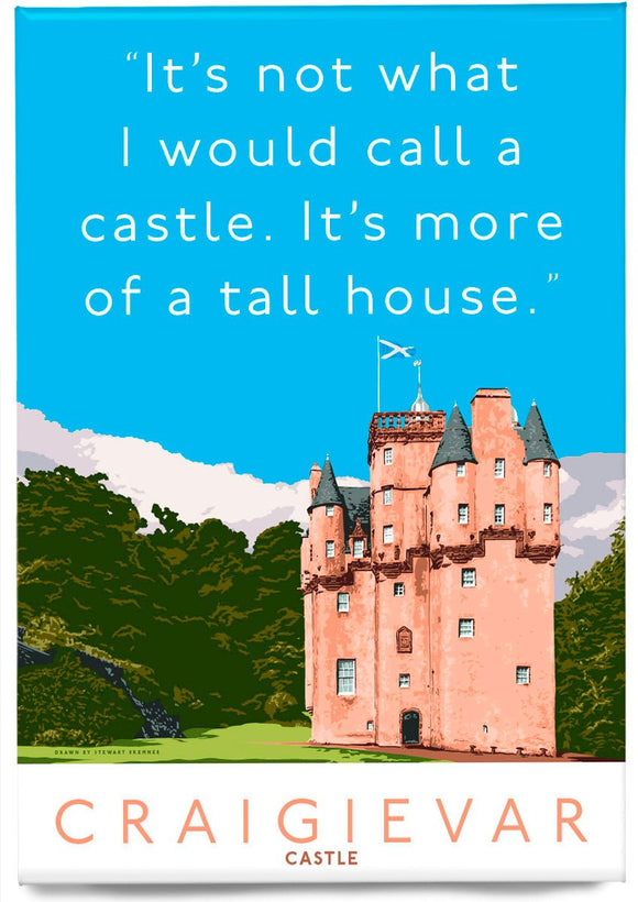 Craigievar Castle is more of a tall house – magnet