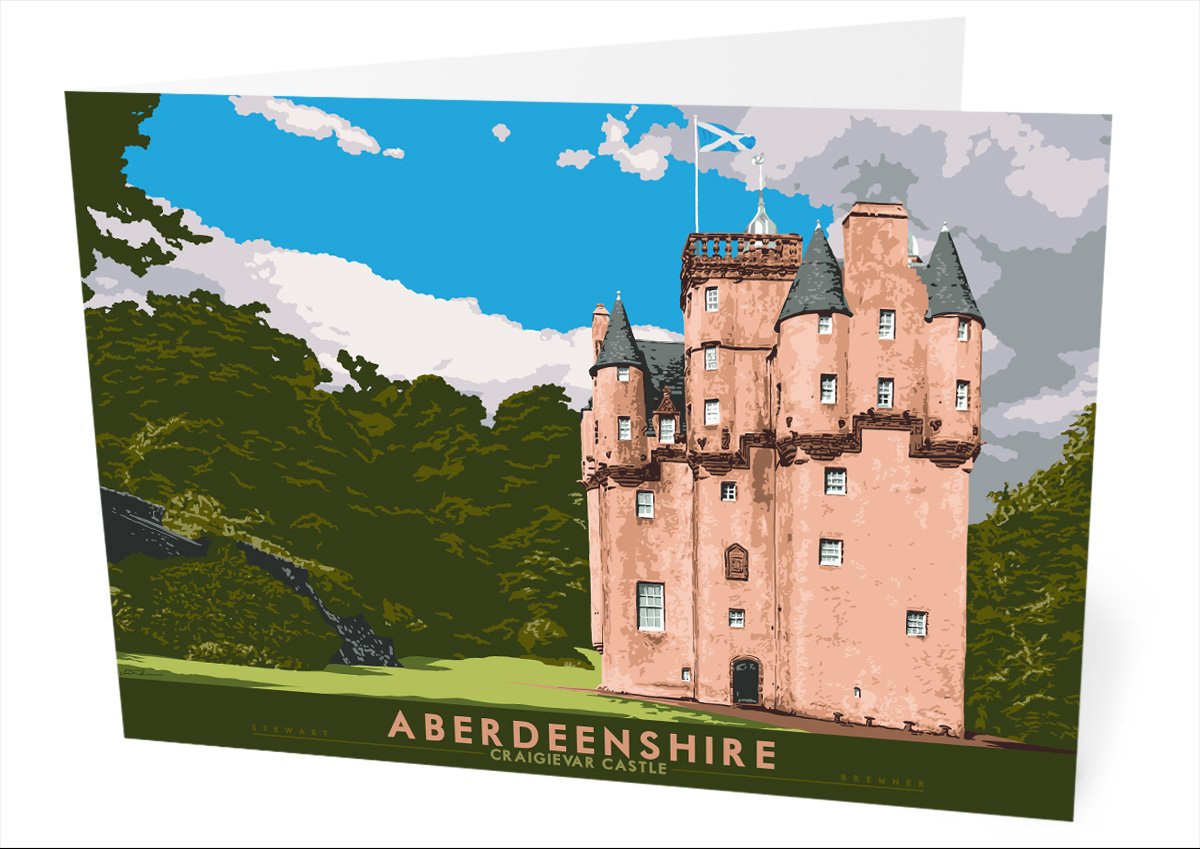 Aberdeenshire: Craigievar Castle – card - natural - Indy Prints by Stewart Bremner