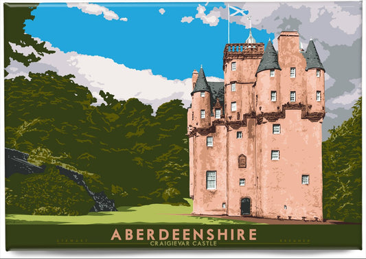 Aberdeenshire: Craigievar Castle – magnet - natural - Indy Prints by Stewart Bremner
