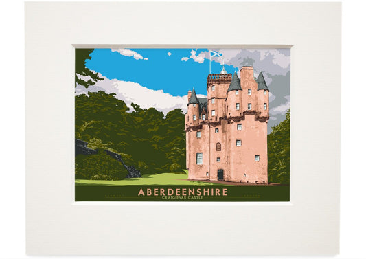Aberdeenshire: Craigievar Castle – small mounted print - natural - Indy Prints by Stewart Bremner