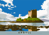 Argyll: Castle Stalker – poster - natural - Indy Prints by Stewart Bremner