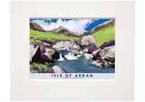 Isle of Arran: Cìr Mhòr from Glen Rosa – small mounted print - natural - Indy Prints by Stewart Bremner