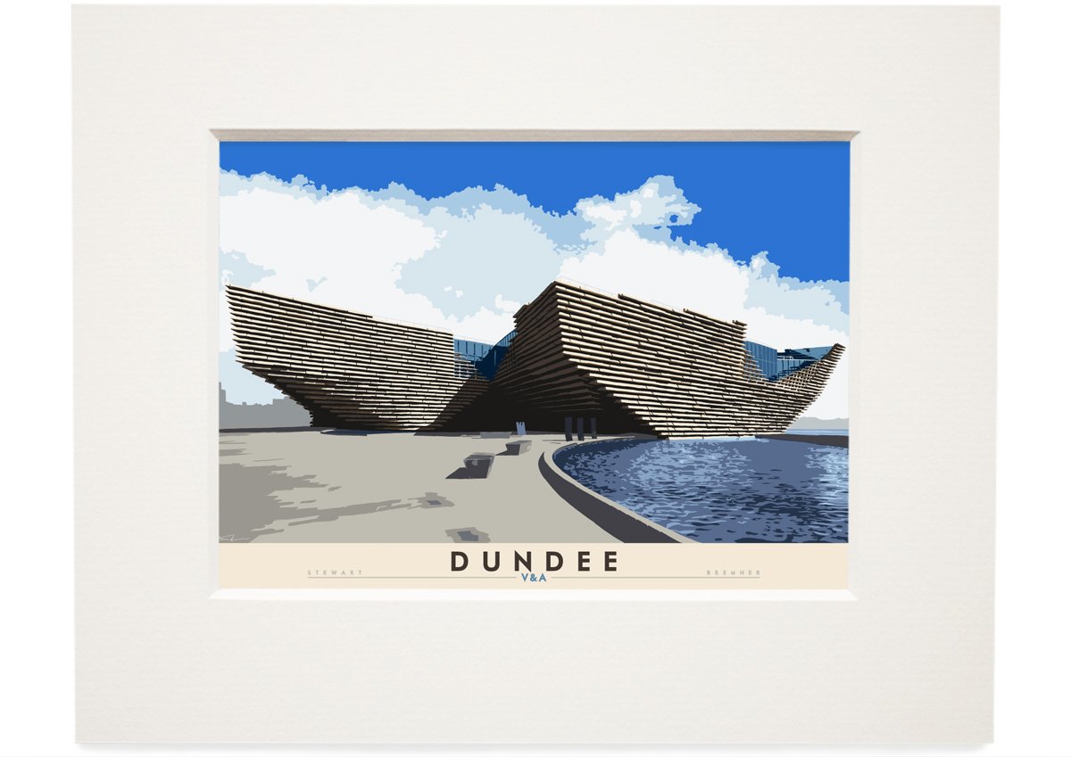 Dundee: V&A – small mounted print - natural - Indy Prints by Stewart Bremner