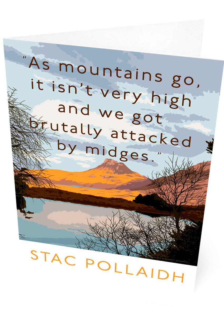 Stac Polliadh isn't very high – card