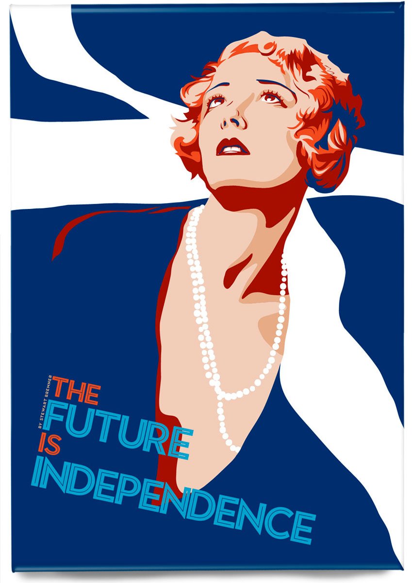 The future is independence – magnet - Indy Prints by Stewart Bremner