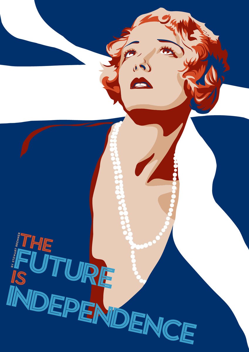 The future is independence – poster - Indy Prints by Stewart Bremner