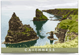 Caithness: Stacks of Duncansby – magnet - natural - Indy Prints by Stewart Bremner