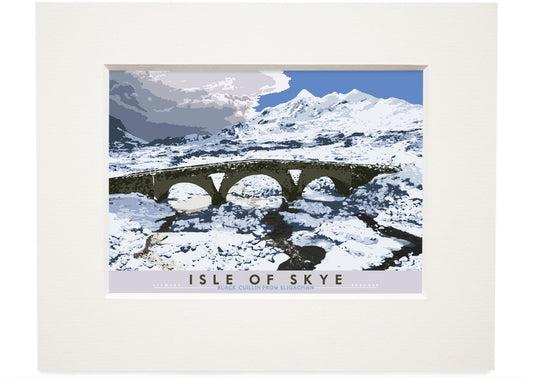 Isle of Skye: Black Cuillin from Sligachan – small mounted print - natural - Indy Prints by Stewart Bremner