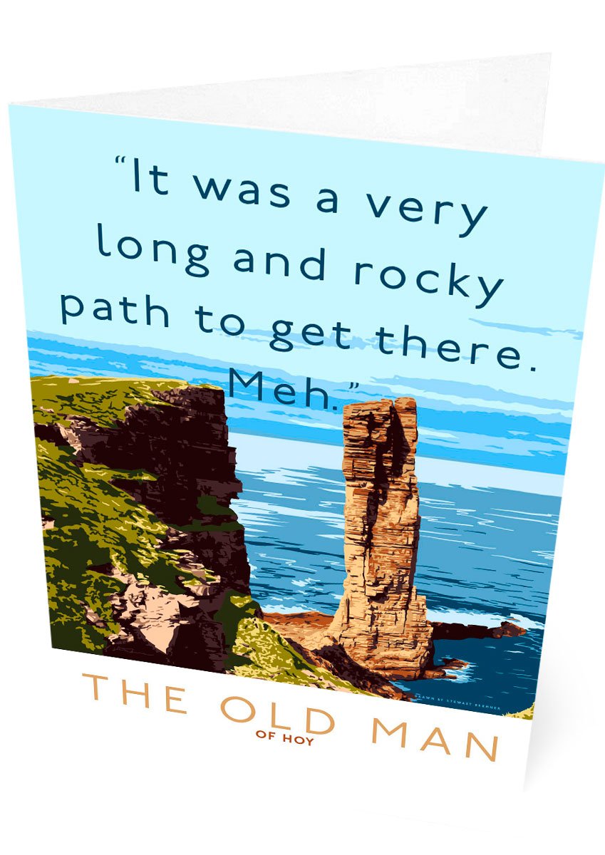 It's a long path to the Old Man of Meh – card