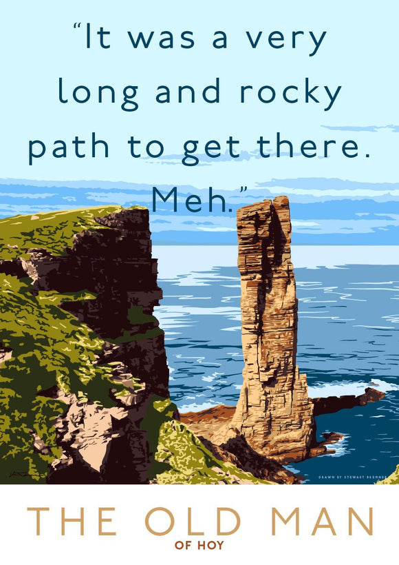 It's a long path to the Old Man of Meh – poster