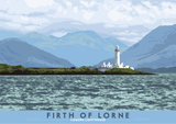 Firth of Lorne: Lismore Lighthouse – poster - natural - Indy Prints by Stewart Bremner