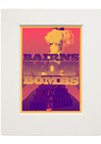 Bairns not bombs – small mounted print