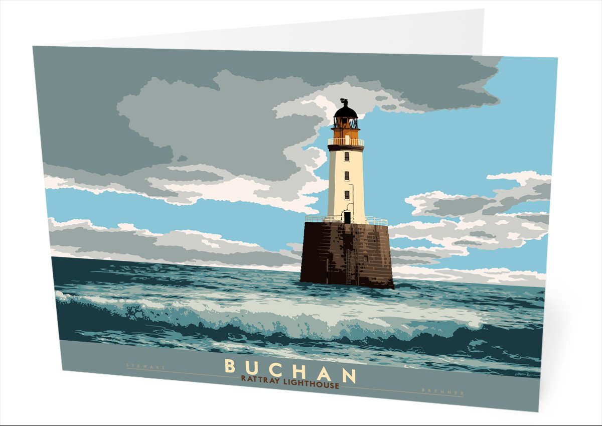 Buchan: Rattray Lighthouse – card - natural - Indy Prints by Stewart Bremner