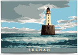 Buchan: Rattray Lighthouse – magnet - natural - Indy Prints by Stewart Bremner