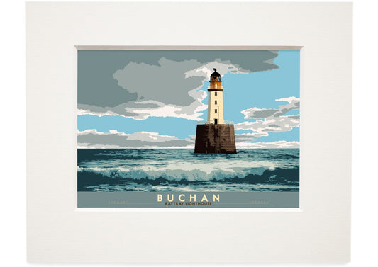 Buchan: Rattray Lighthouse – small mounted print - natural - Indy Prints by Stewart Bremner