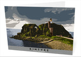 Kintyre: Sanda Lighthouse – card - natural - Indy Prints by Stewart Bremner