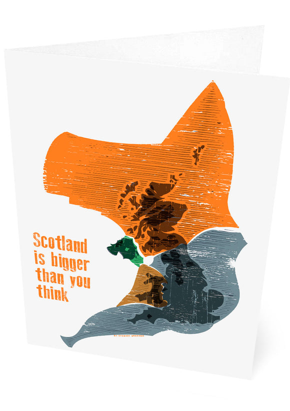 Scotland is bigger than you think – card